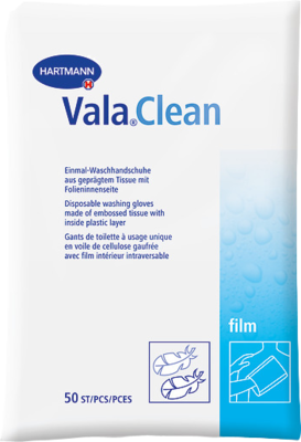 VALACLEAN Film Einmal-Waschhandschuhe - 50St