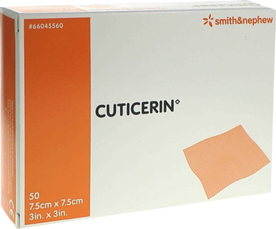 CUTICERIN 7,5x7,5 cm Gaze m.Salbenbeschichtung - 50St