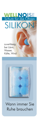 WELLNOISE Ohrenstopfen blau Blister - 3X2St - Augen- & Gehörschutz