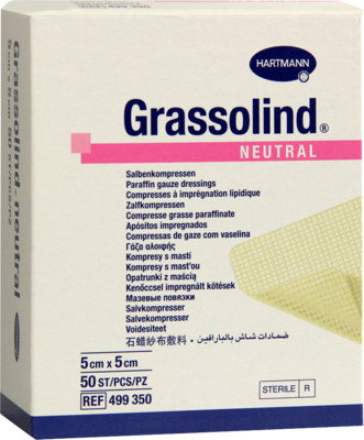GRASSOLIND Salbenkompressen 5x5 cm steril - 50St