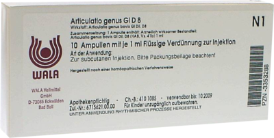 ARTICULATIO genus GL D 8 Ampullen - 10X1ml