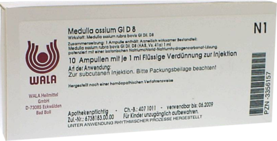 MEDULLA OSSIUM GL D 8 Ampullen - 10X1ml