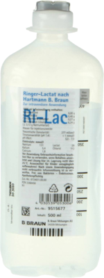 RINGER LACTAT n.Hartm.B.Braun Ecofl.Plus Inf.-Lsg. - 500ml