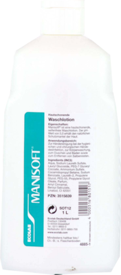 MANISOFT Waschlotion Spenderflasche - 1L