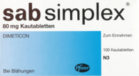 SAB simplex Kautabletten - 100St - Blähungen