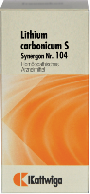 SYNERGON KOMPLEX 104 Lithium carbonicum S Tabl. - 100St