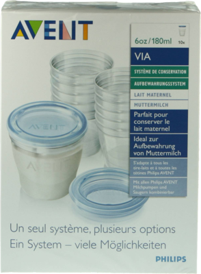 AVENT VIA Aufbewahrungs Set Muttermilch - 1St - Milchpumpen