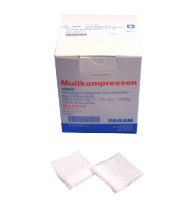 MULLKOMPRESSEN 7,5x7,5 cm steril 8fach - 25X2St