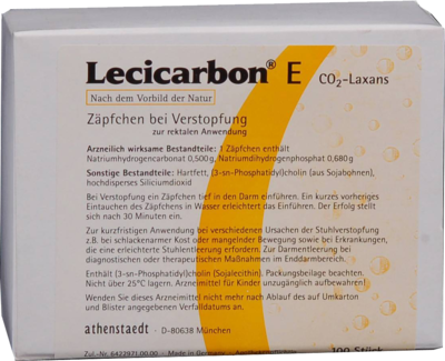 LECICARBON E CO2 Laxans Erwachsenensuppositorien - 100St - Abführmittel