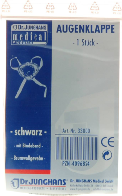 AUGENKLAPPE mit Bindeband schwarz 33000 - 1St