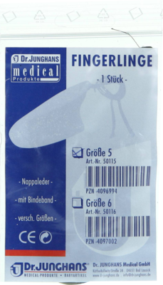 FINGERLING Nappaleder Gr.5 m.Bindeband - 1St
