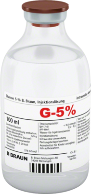 GLUCOSE 5% B.Braun Injektionslösung - 20X100ml