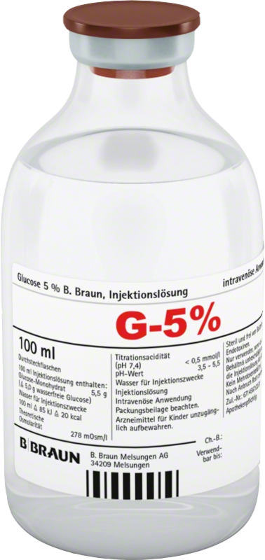 GLUCOSE 5% B.Braun Injektionslösung