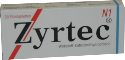 ZYRTEC 10 mg Filmtabletten - 20St - Allergien