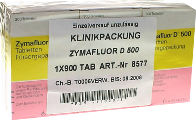 ZYMAFLUOR D 500 Tabletten - 3X300St