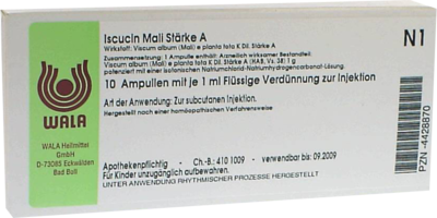 ISCUCIN mali Stärke A Ampullen - 10X1ml