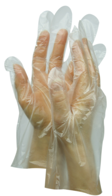 HANDSCHUHE Einmal Polyethylen Herren - 100St