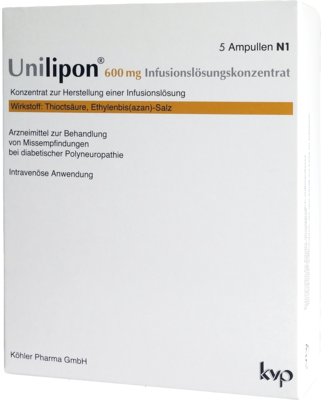 UNILIPON 600 Infusionslösungskonzentrat - 1X5St