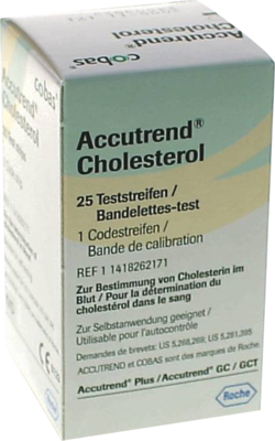 ACCUTREND Cholesterol Teststreifen - 25St - Urinbecher, Urin- & Stuhltests