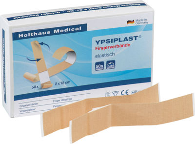 FINGERVERBAND YPSIPLAST elastisch 2x12 cm haut - 100St