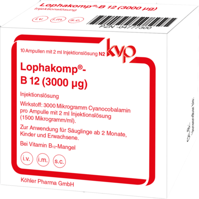 LOPHAKOMP B12 3.000 µg Injektionslösung - 10X2ml