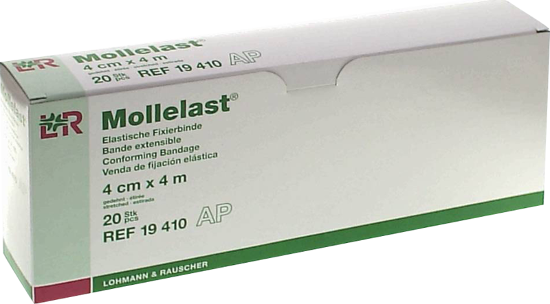 MOLLELAST Binden 4 cmx4 m weiß