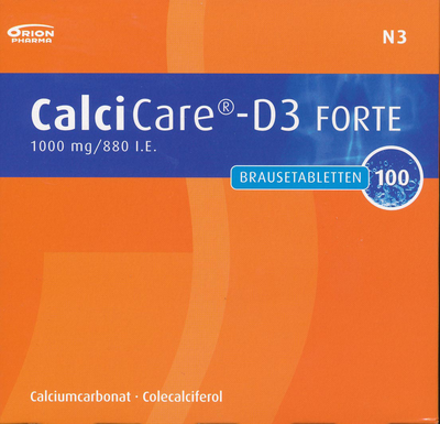 CALCICARE D3 forte Brausetabletten - 100St