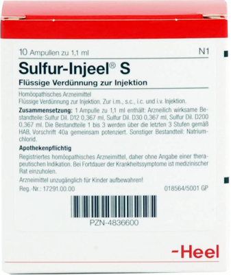 SULFUR INJEEL S Ampullen - 10St