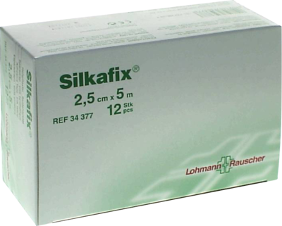 SILKAFIX Heftpfl.2,5 cmx5 m Pappkern - 12St