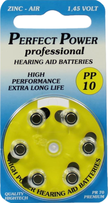 BATTERIEN f.Hörgeräte Power PP10 - 6St