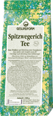 GESUNDFORM Spitzwegerichkraut Tee - 100g - Arzneitees