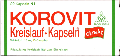 KOROVIT Kreislauf-Kapseln - 20St - Schwindel