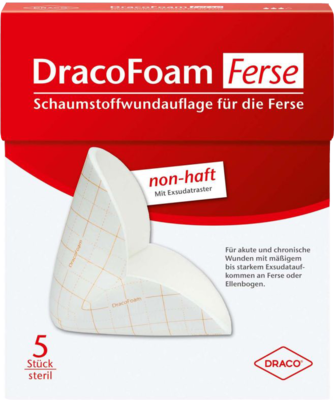 DRACOFOAM Schaumstoff Wundauflage Ferse - 5St