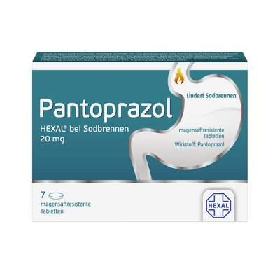 PANTOPRAZOL HEXAL b.Sodbrennen magensaftres.Tabl. - 7St - Entgiften-Entschlacken-Entsäuern