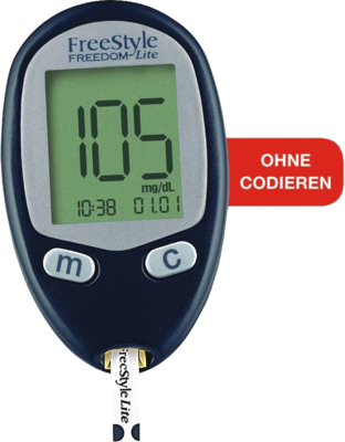 FREESTYLE Freedom Lite Set mg/dl ohne Codieren - 1St - Blutzuckermessgeräte & Zubehör