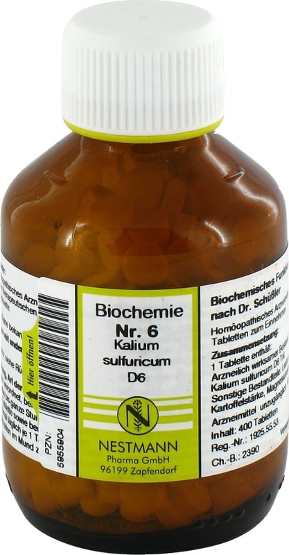 BIOCHEMIE 6 Kalium sulfuricum D 6 Tabletten