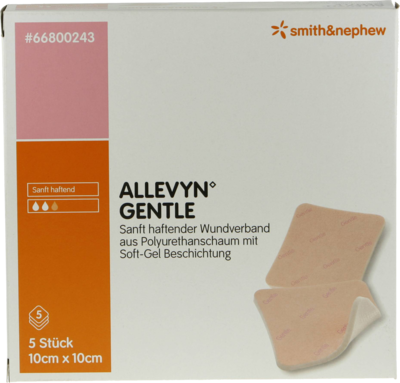 ALLEVYN Gentle 10x10 cm Schaumverband - 5St
