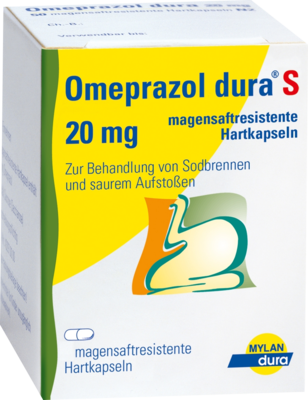 OMEPRAZOL dura S 20 mg magensaftresist.Hartkapseln - 14St