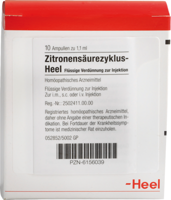 ZITRONENSÄUREZYKLUS Heel Ampullen - 10St - Heel