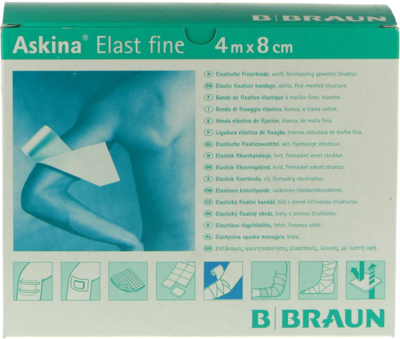 ASKINA Elast Fine Binde 8 cmx4 m lose - 20St