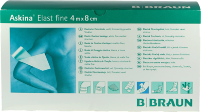 ASKINA Elast Fine Binde 8 cmx4 m lose - 100St