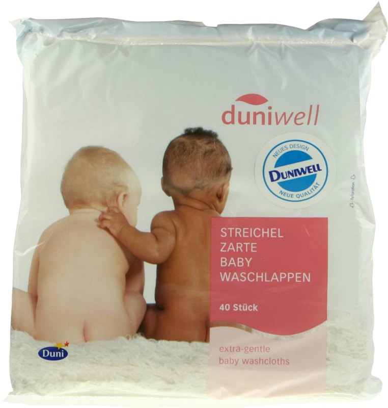 DUNIWELL Baby Waschlappen streichelzart