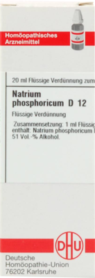 NATRIUM PHOSPHORICUM D 12 Dilution - 20ml