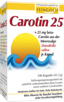 CAROTIN 25 Feingold Kapseln - 100St - Haut, Haare & Knochen