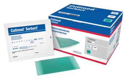 CUTIMED Sorbact Saugkompressen 7x9 cm - 42St