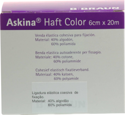 ASKINA Haftbinde Color 6 cmx20 m blau - 1St