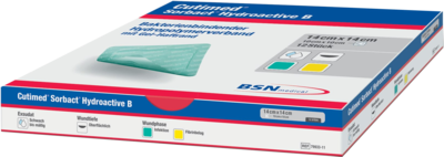 CUTIMED Sorbact Hydroactive B Gel-V.7x8,5 cm haft. - 12St