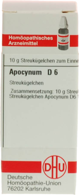 APOCYNUM D 6 Globuli - 10g - A - A