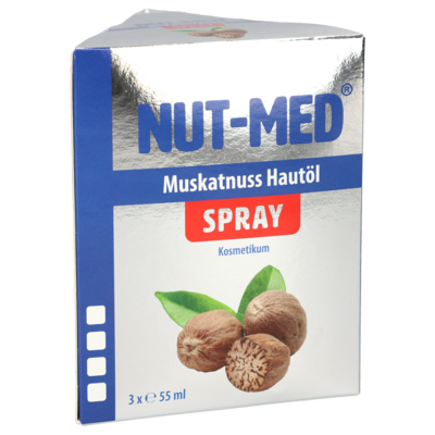 NUT Med Muskatnuss Hautöl Spray - 3X55ml