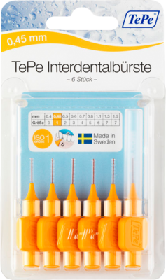 TEPE Interdentalbürste 0,45mm orange - 6St